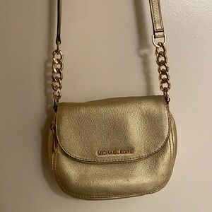 Michael Kors Metallic Gold Crossbody Bag